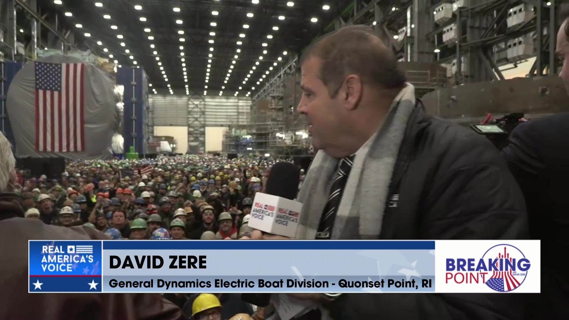 BP 2-14-26 A - David is with Pete Hegseth in Quonset Pt, RI for  the Arsenal of Freedom Tour