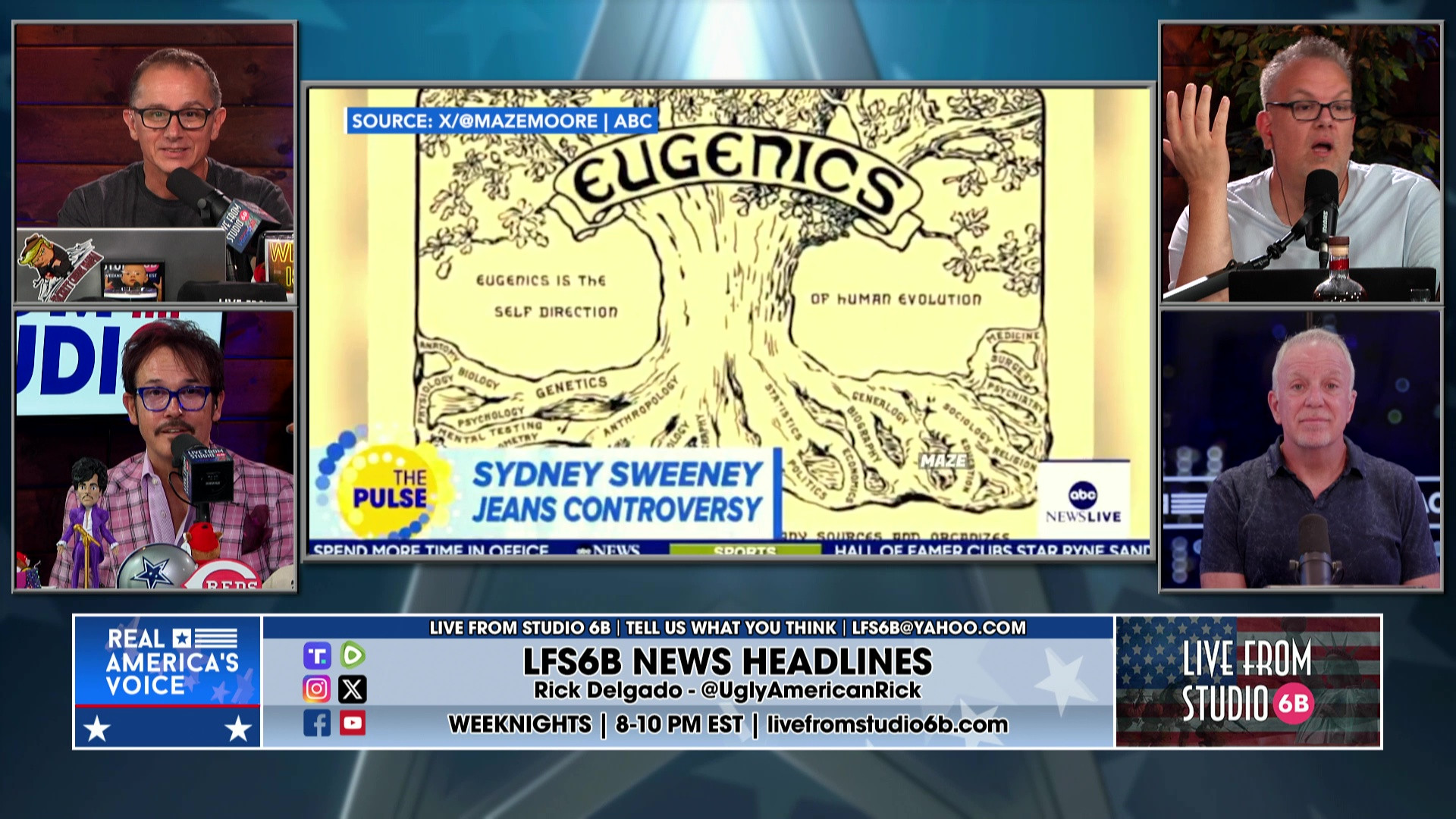 7-29-25 6 - Damon pays bills, Sidney's jeans, liberals losing it, Cramer drops the F-bomb