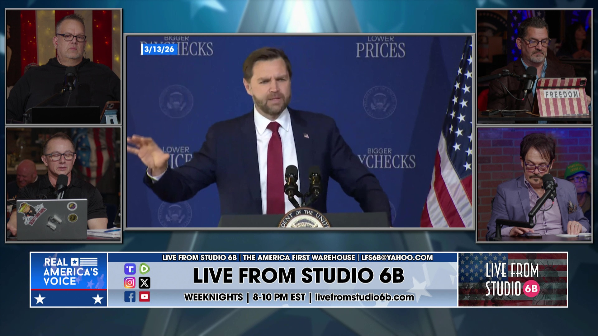 3-13-26 6 - Damon pays bills, KDJ with Shane, Vance and SAS on SAVE Act