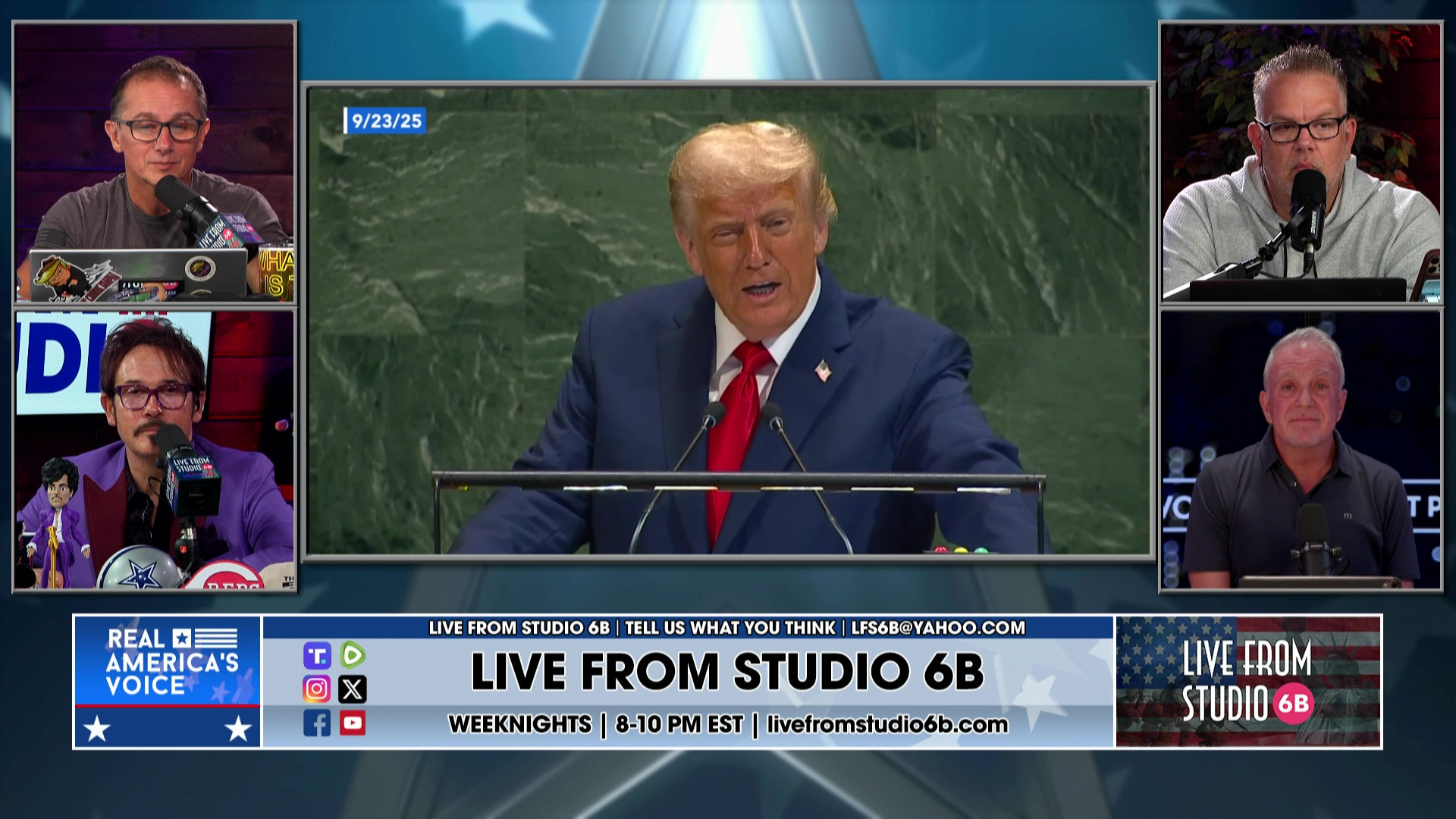 9-23-25 5 - Trump at the UN, reaction, discussion, Antifa in OR