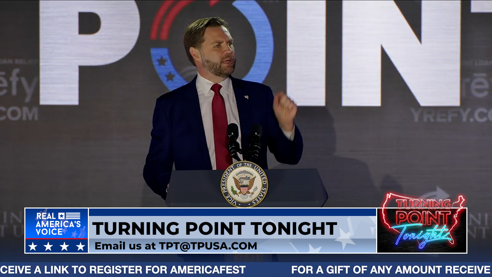 Erika Kirk and JD Vance Speak at Ole Miss