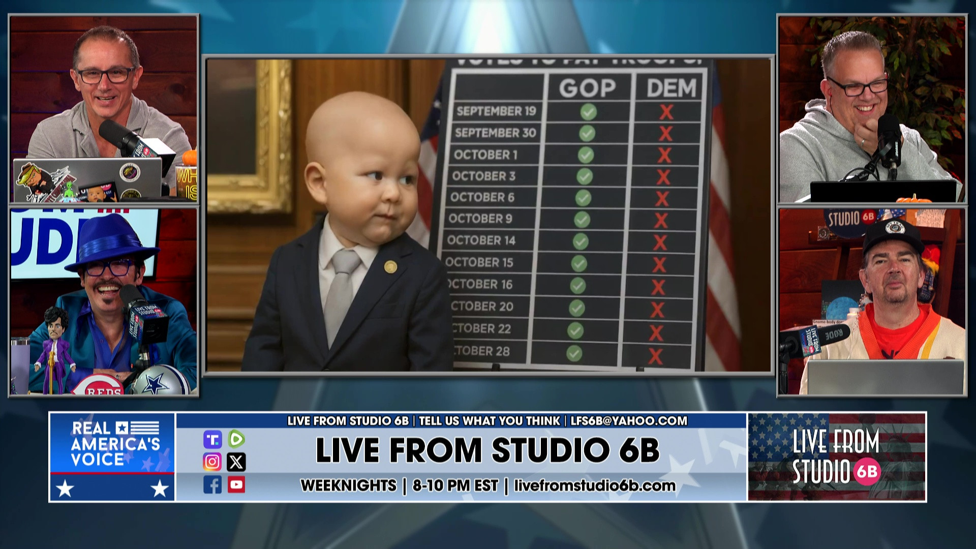 10-30-25 3 - Slick has Sports, Diaper Diplomacy, Shutdown continues, Tapper fights back, Dems react