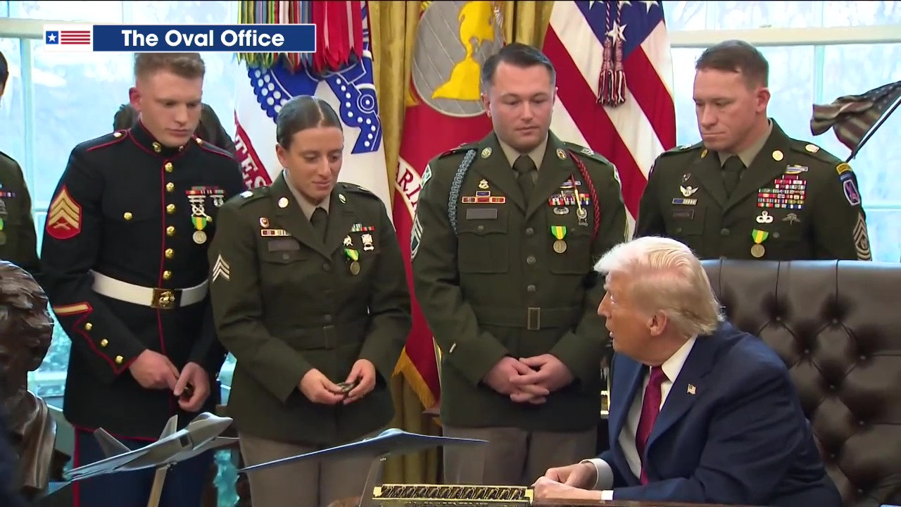 PRESIDENT TRUMP HONORS THE MILITARY FOR PROTECTING THE BORDER