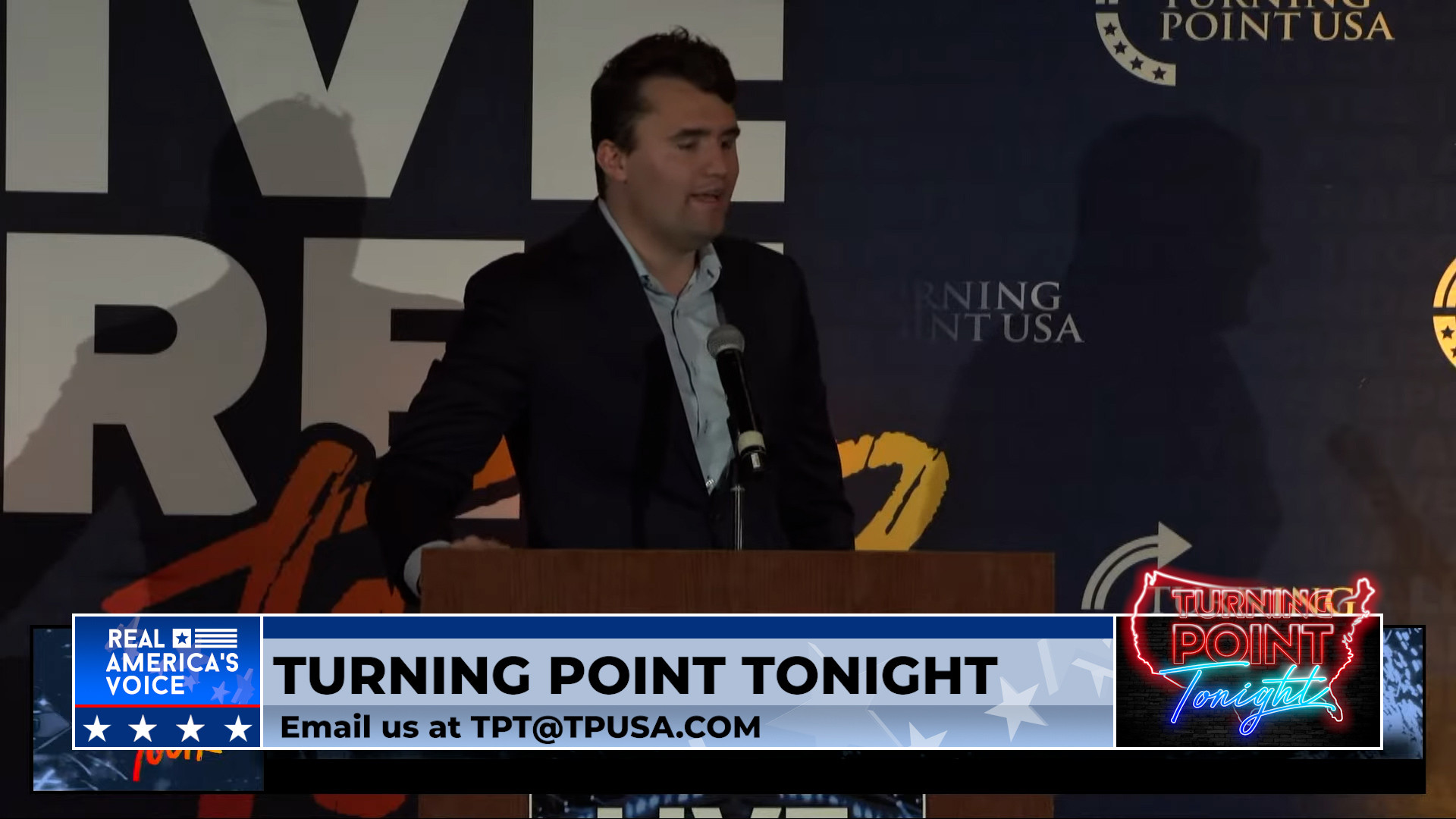 Charlie Kirk at the Live Free Tour, Florida State University