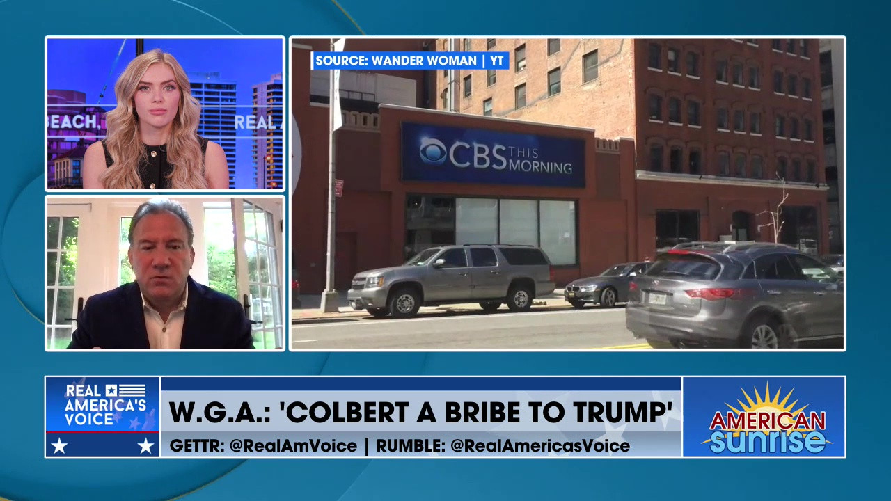 W.G.A.: 'COLBERT A BRIBE TO TRUMP'