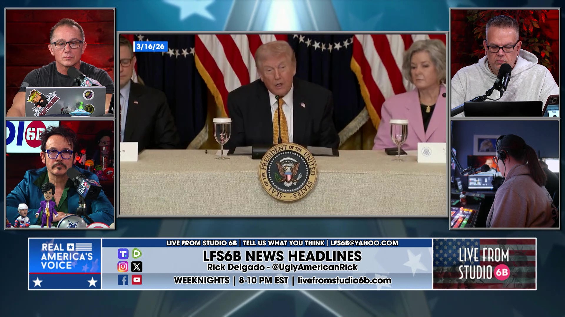 3-16-26 4 - Iran War update, Trump on Kharg Island strike, France and Allies, Harry Enten poll