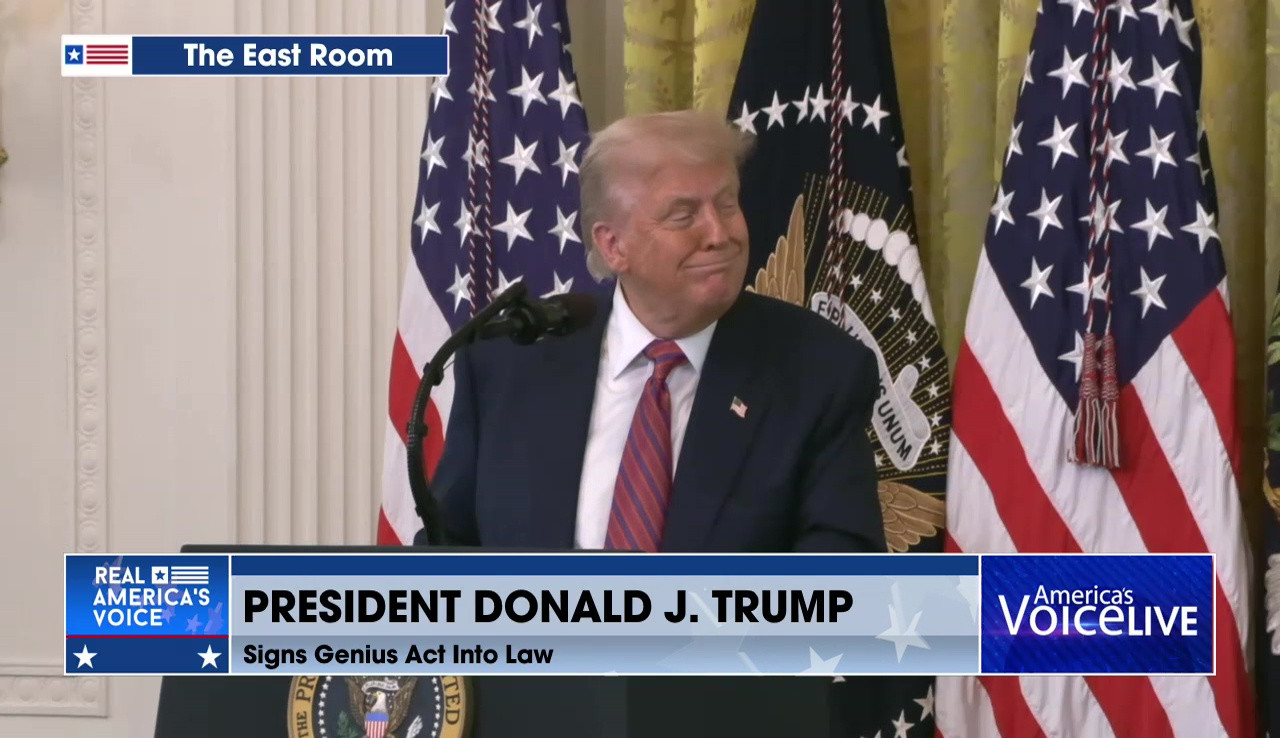 PRESIDENT SIGNS GENIUS ACT INTO LAW