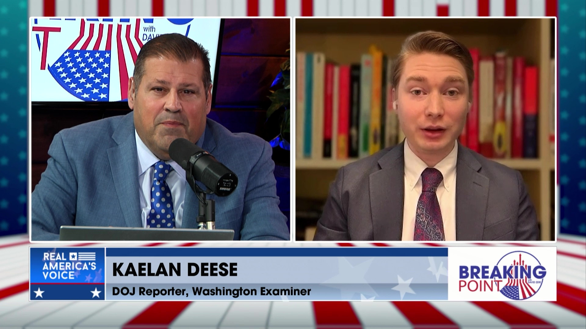 BP 2-7-26 B - David chats with Kaelan Deese, DOJ Reporter for the Washington Examiner