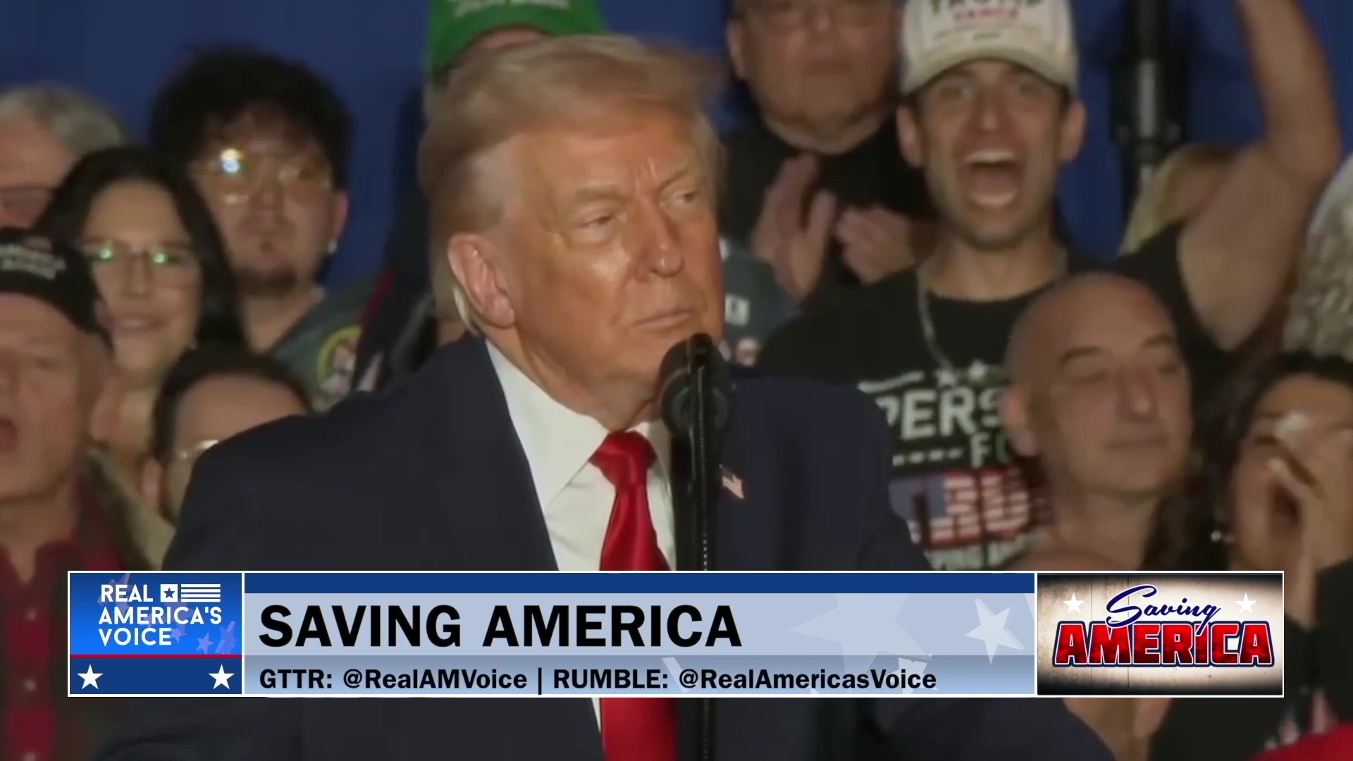 PRESIDENT TRUMP HOSTS RALLY