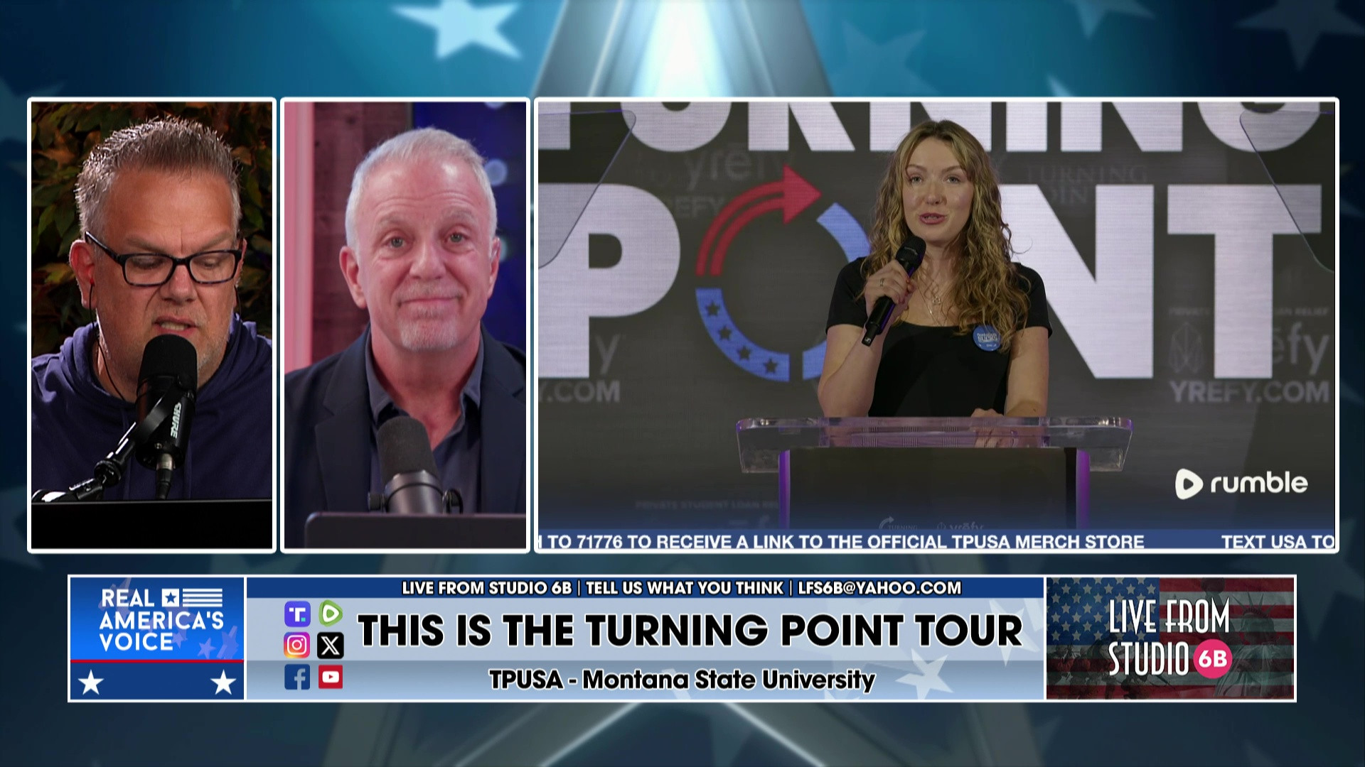 10-7-25 3 - More with Brett Jensen, toss to TPUSA's This is the Turning Point Tour