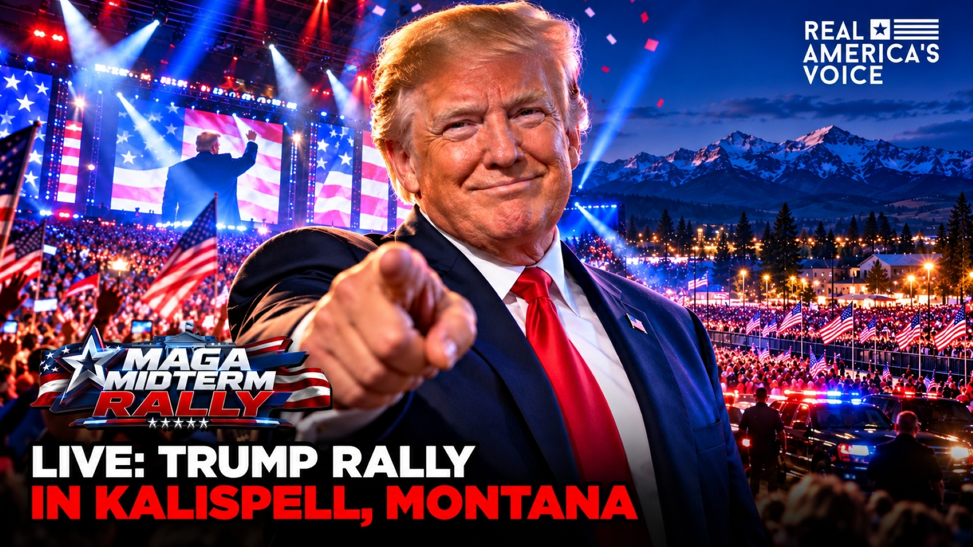 LIVE: TRUMP MIDTERM RALLY IN KALISPELL, MT | REAL AMERICA'S VOICE | PART 5