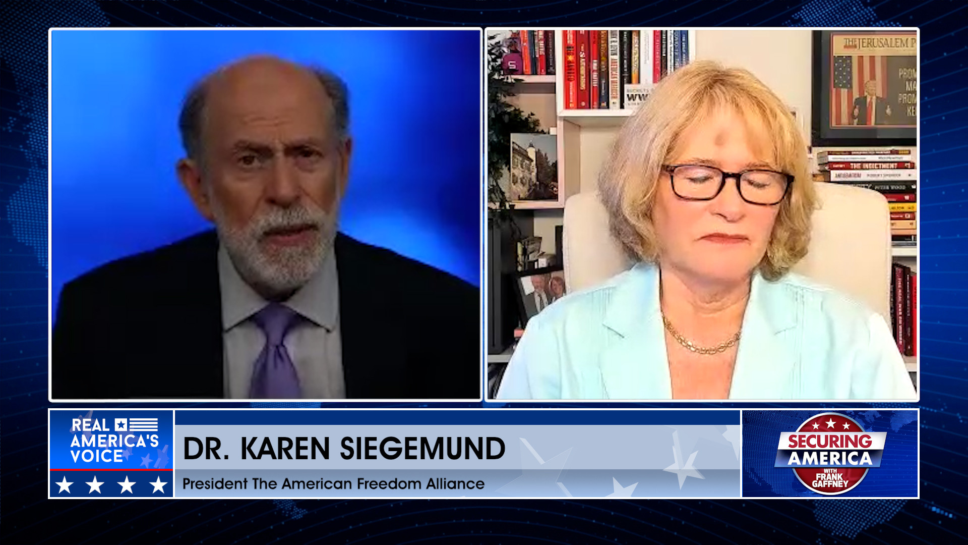 Frank Gaffney is joined by Dr. Karen Siegemund Pt. 1