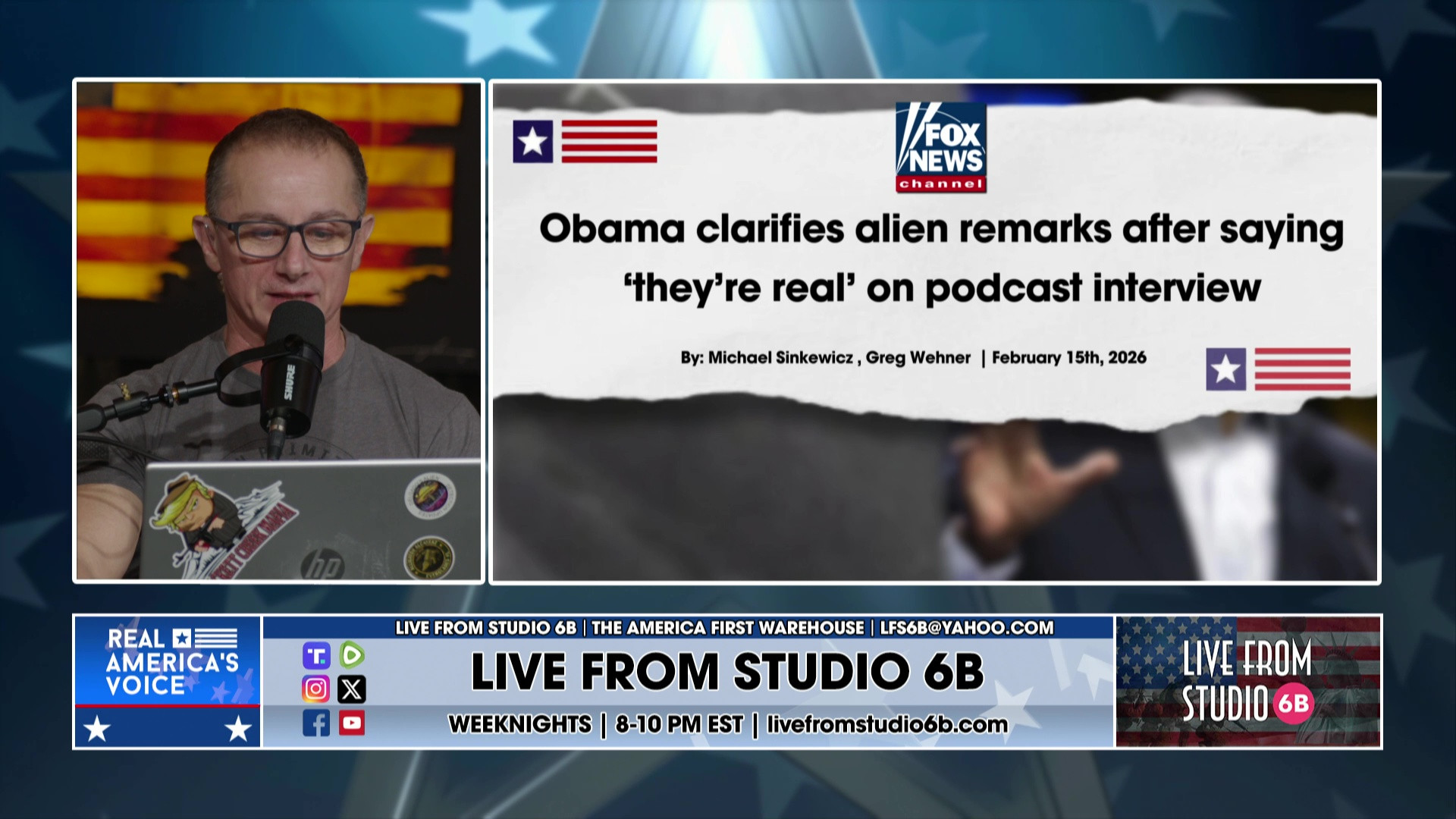 2-16-26 7 - Obama and aliens, Epstein or alien disclosure, DOGE Medicaid fraud, CA Cannabis fraud