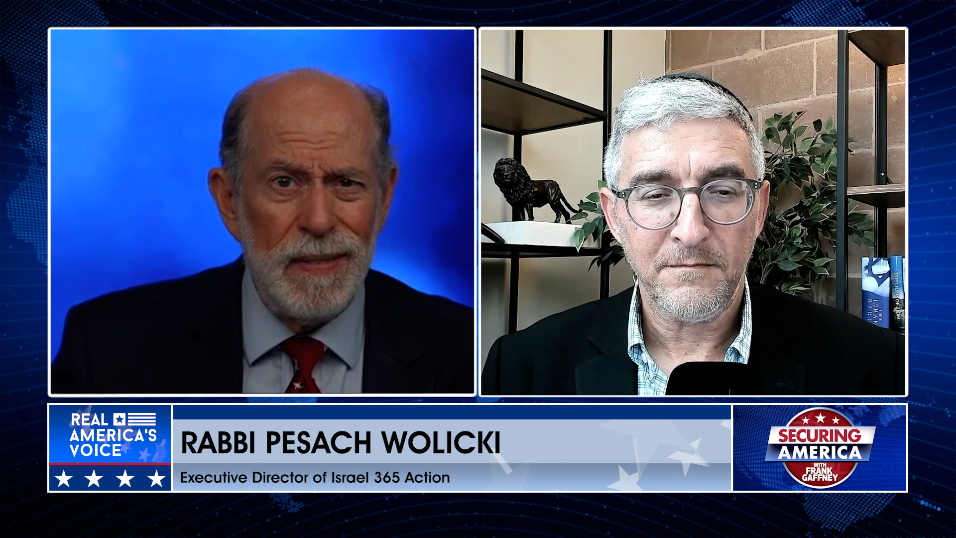 Frank Gaffney is joined by Rabbi Pesach Wolicki Pt. 1