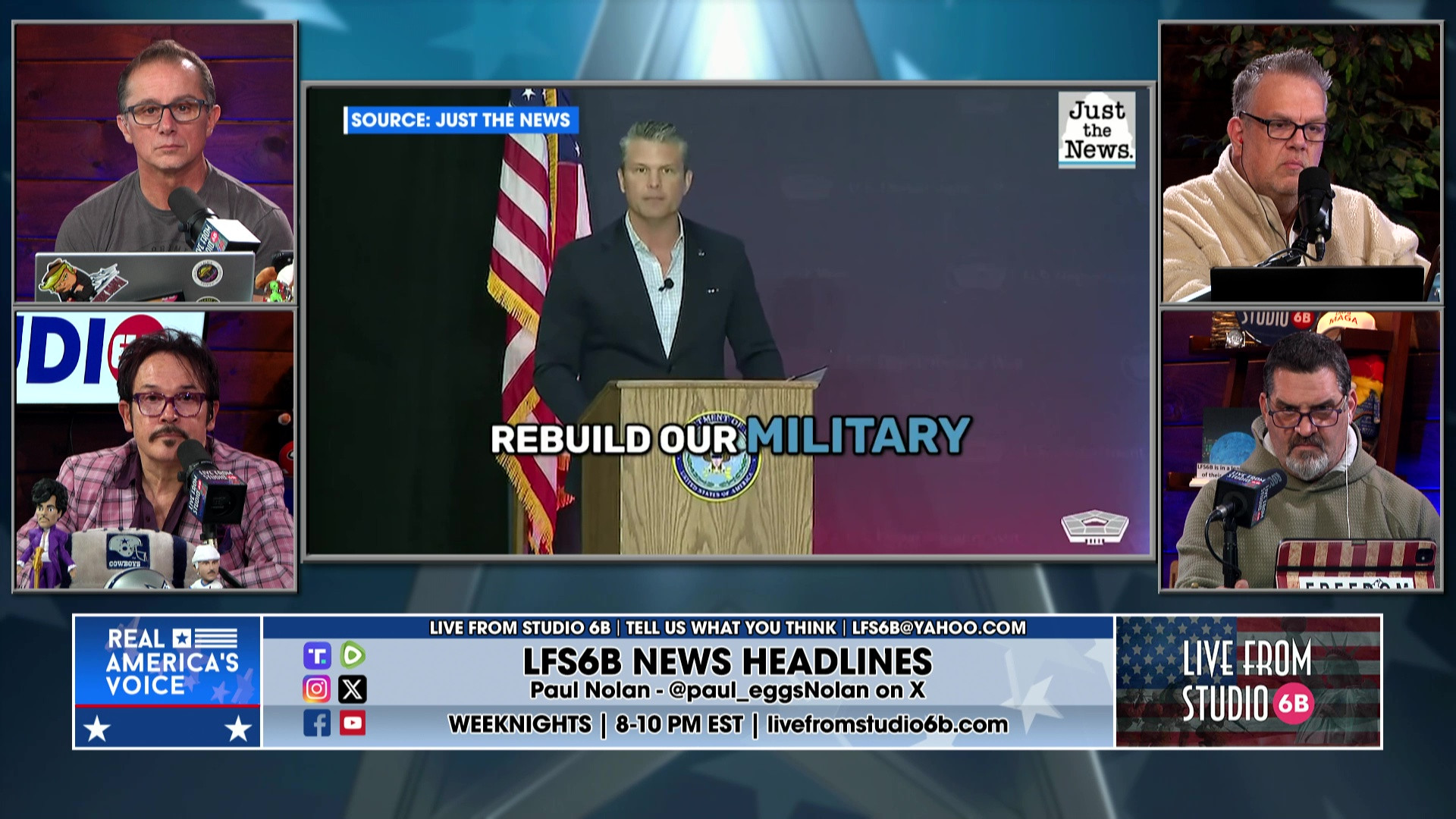 1-5-26 7 - Slick has Sports, Hegseth commits to building up the Navy, discussion