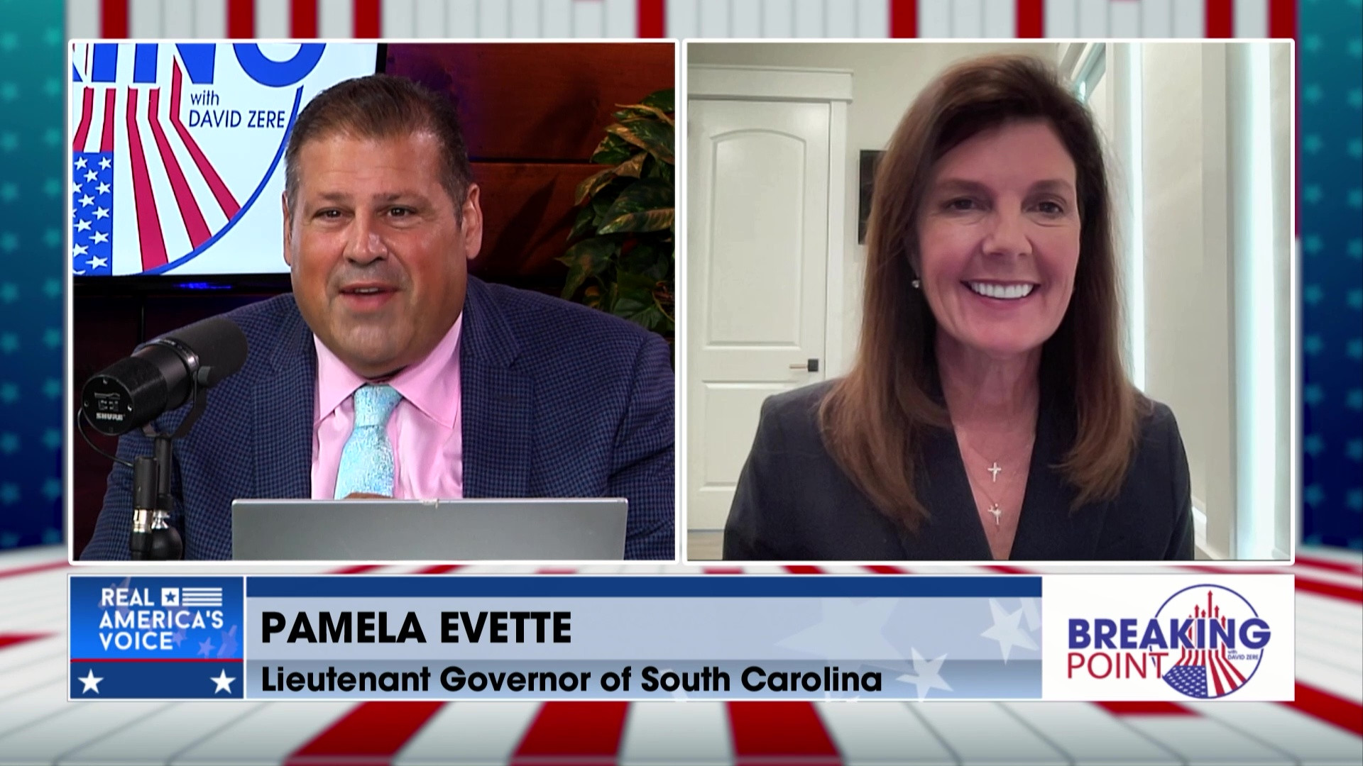 BP 8-16-25 D - David has a discussion with South Carolina Lt Gov. Pamela Evette