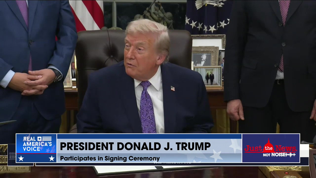 PRESIDENT TRUMP HOLDS SIGNING CEREMONY FOR A.I. BILL - AND SOME TALK ON AFRICAN TRADE