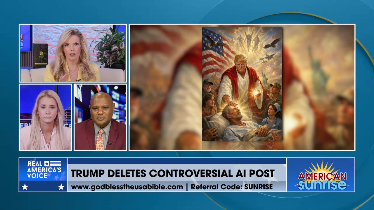 TRUMP DELETES CONTROVERSIAL AI POST