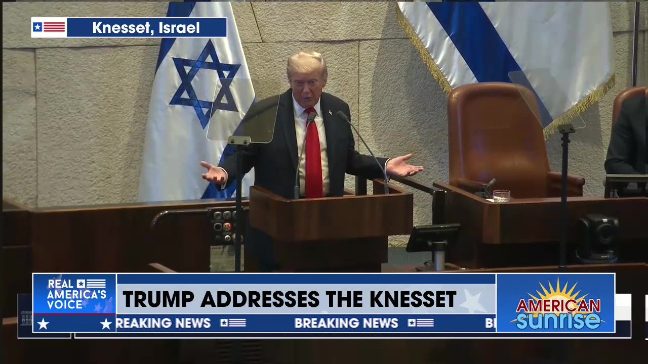 TRUMP ADDRESSES THE KNESSET