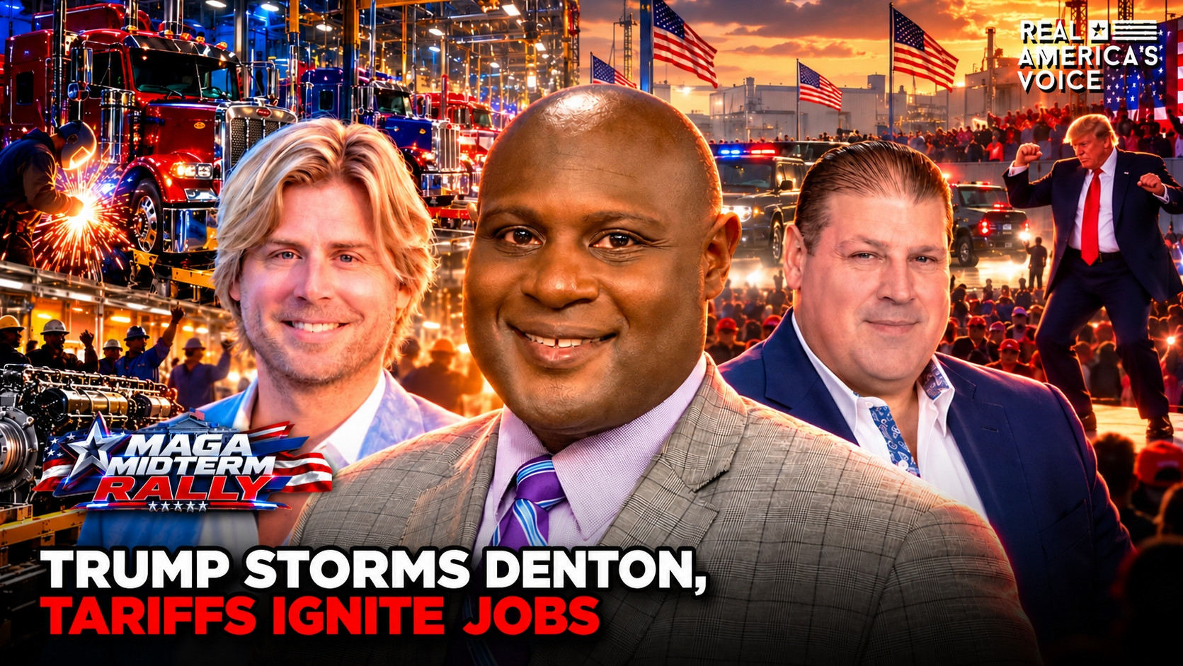 TRUMP STORMS DENTON, TARIFFS IGNITE JOBS | MAGA MIDTERM RALLY PART 4
