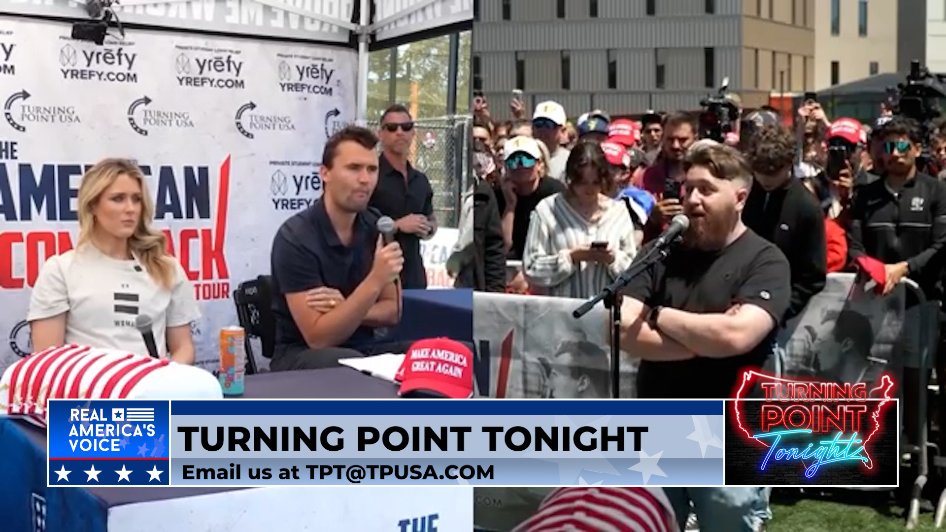 Thanksgiving Special - Charlie Kirk and Riley Gaines at San Francisco State