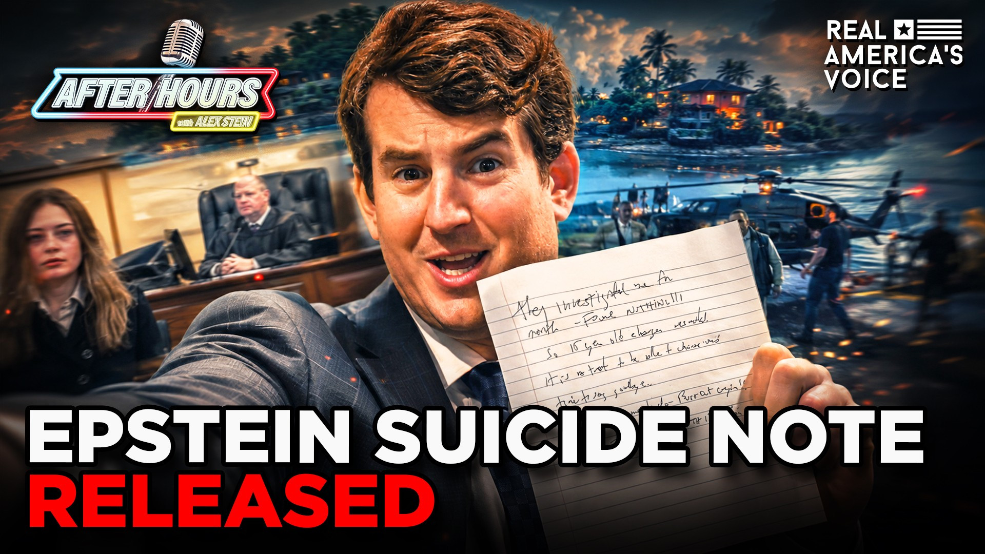 EPSTEIN'S SUICIDE NOTE RELEASED