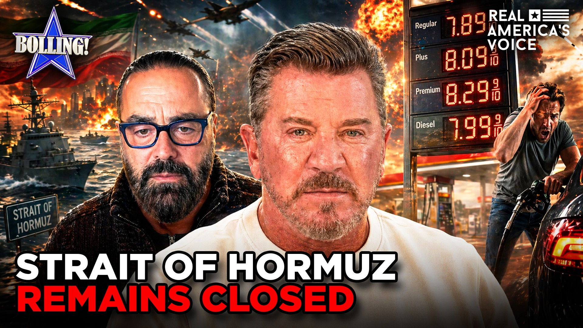 OIL PRICES SURGE AS STRAIT OF HORMUZ REMAINS CLOSED | THE ERIC BOLLING SHOW
