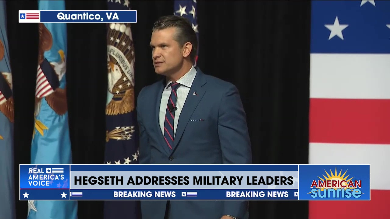 HEGSETH ADDRESSES MILITARY LEADERS