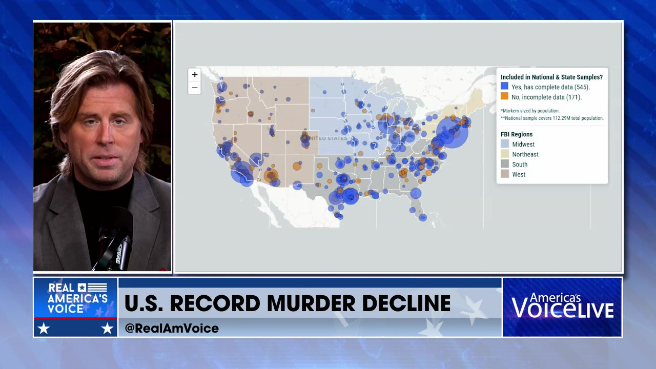 CRIME STEADILY LOWERS IN THE U.S.