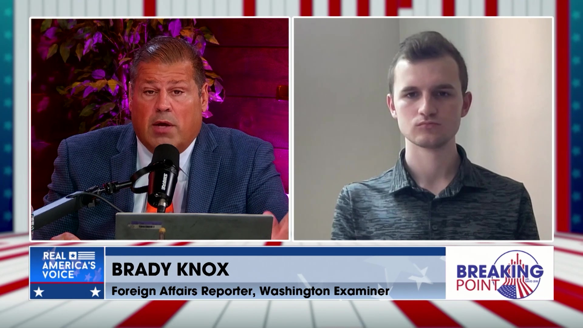 BP 7-25-26 B - David speaks with Brady Knox, Foreign Affairs Reporter for the Washington Examiner