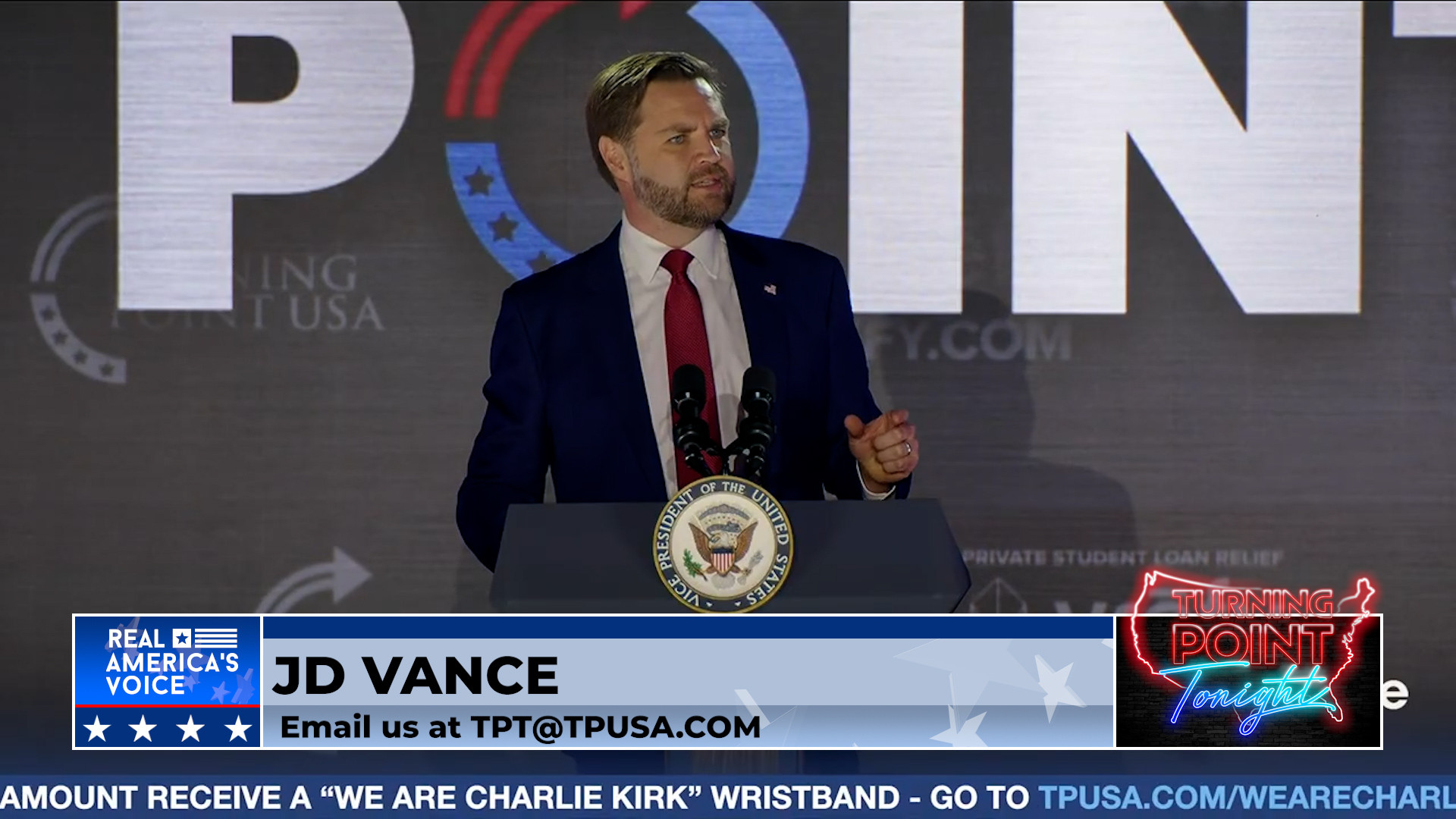 Erika Kirk and JD Vance Speak at Ole Miss