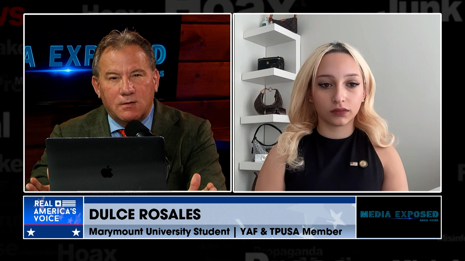 D - Adam and Dulce Rosales discuss Elisa Slotkin's scaring of youth away from working for Trump