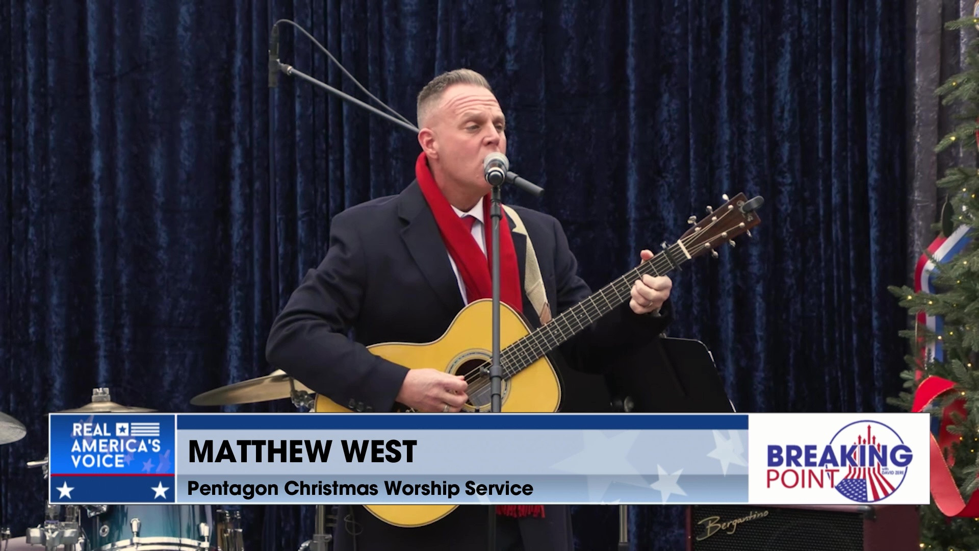 BP 12-20-25 A - David presents Matthew West at  the Pentagon Christmas Worship Service