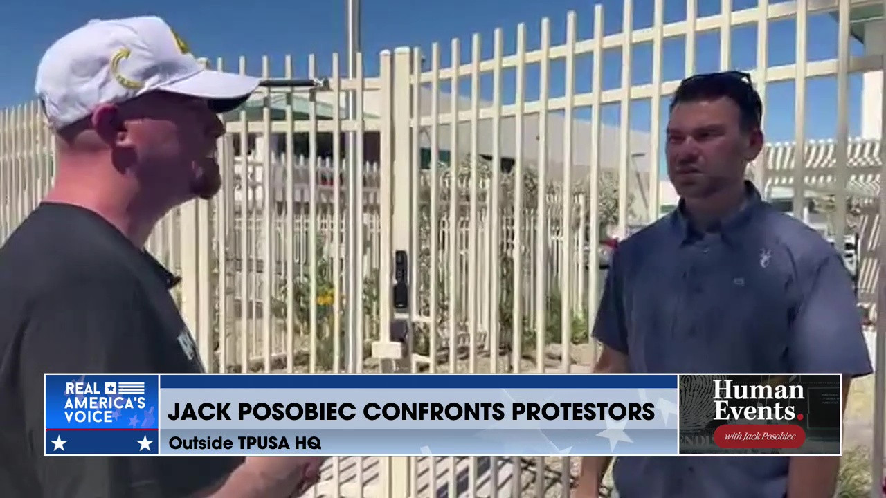 Facing Off The Commie Protesters At The Gates... LIVE!