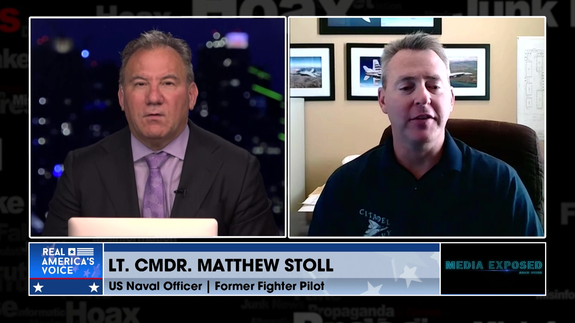 ME 4-12-26 B - Adam and Lt Commander Matthew Stoll talk MSM response to Trump and Iran