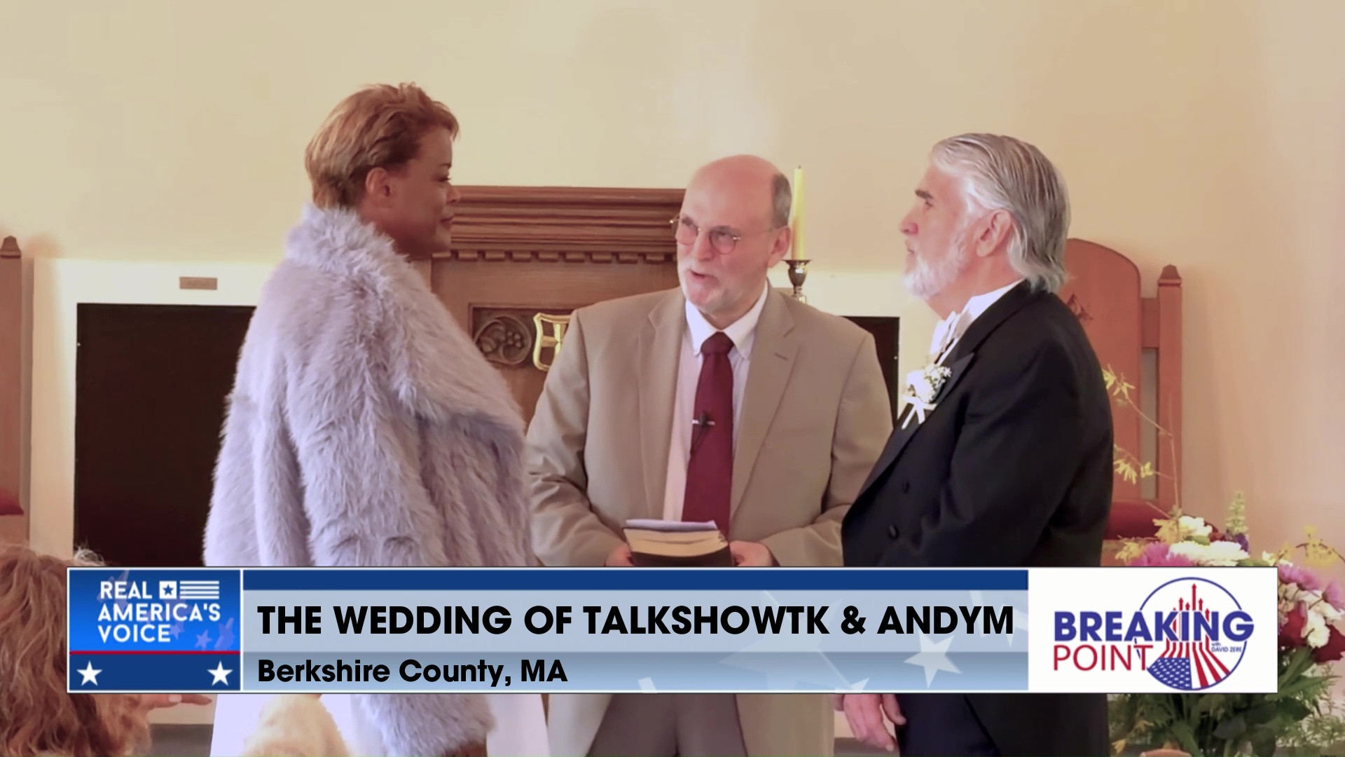 BP 4-25-26 A - David attends the Wedding of RAV audience members TalkshowTK and AndyM