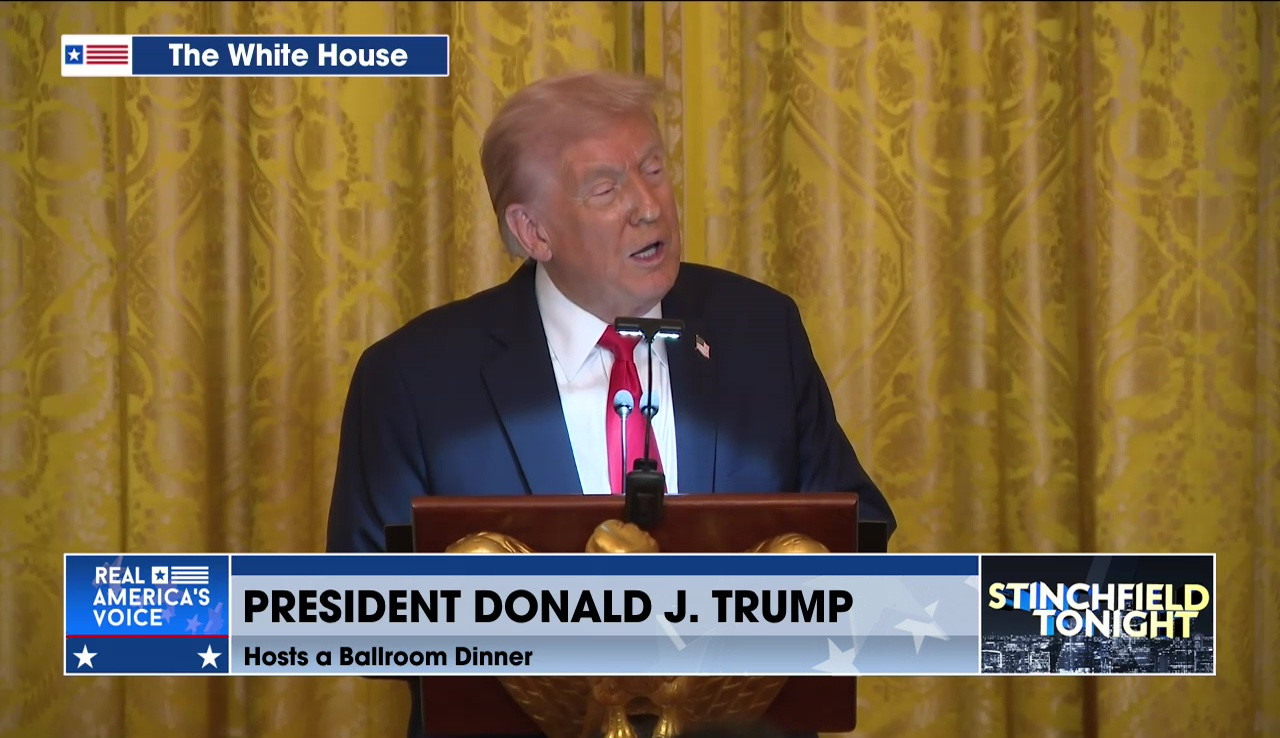PRESIDENT TRUMP HOSTS BALLROOM DINNER