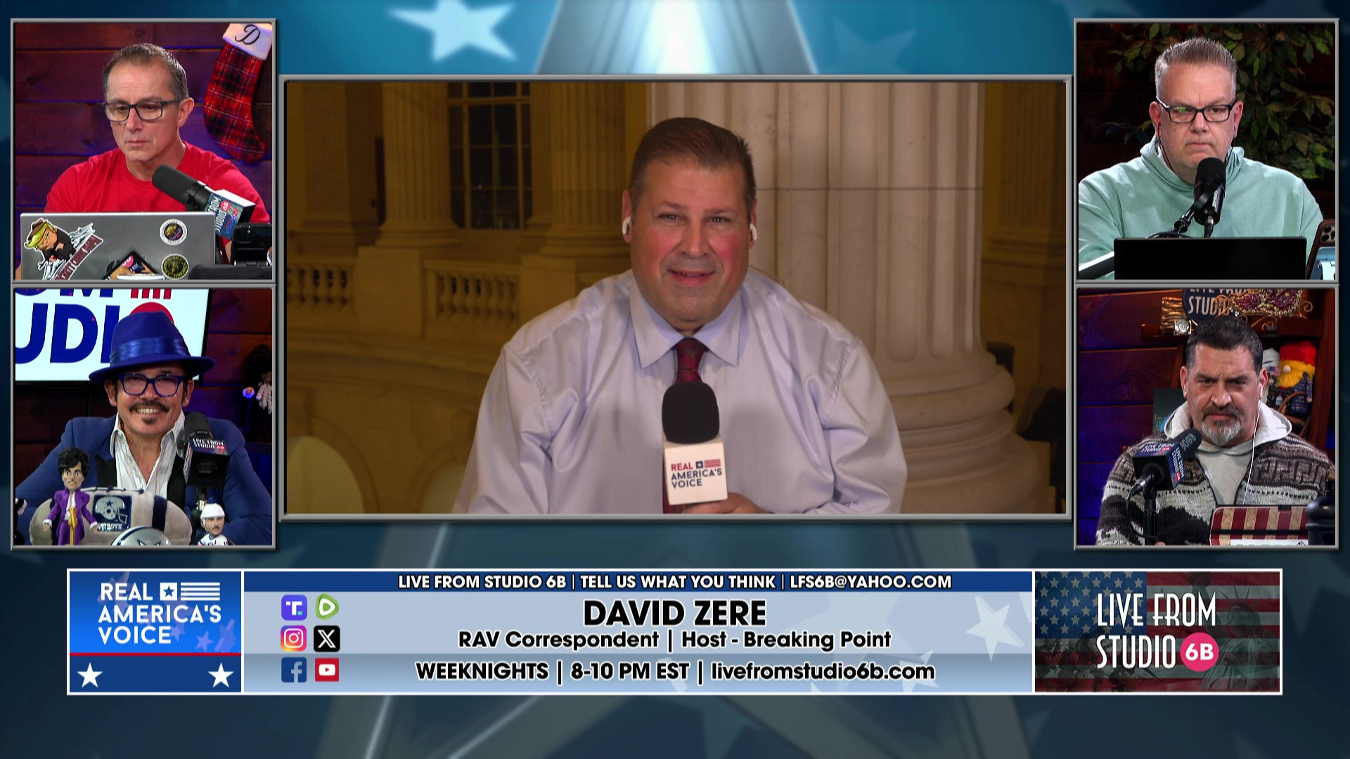 12-17-25 2 - Brian Glenn, John Solomon, David Zere, Mark Serrano join 6B to talk Trump address