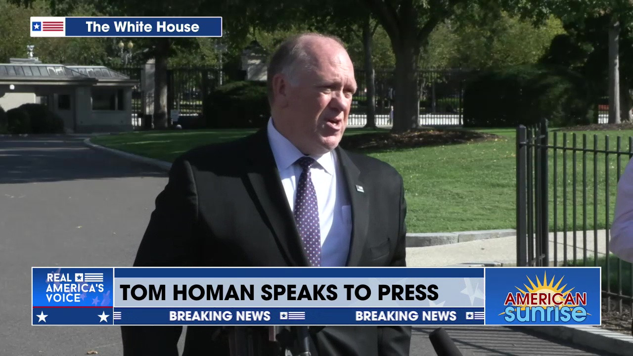 TOM HOMAN SPEAKS TO THE PRESS