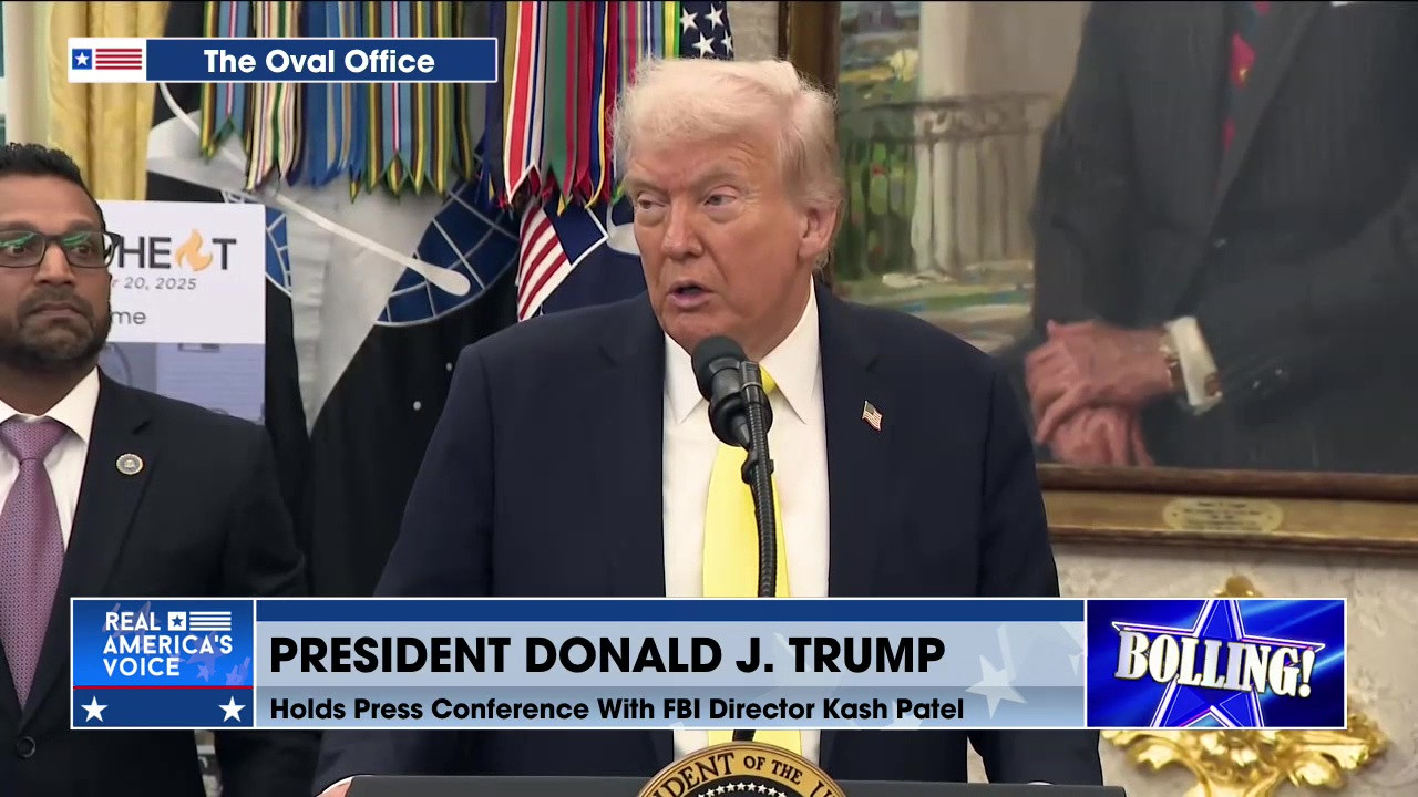 PRESIDENT TRUMP HOLDS CONFERENCE WITH FBI DIRECOTR KASH PATEL