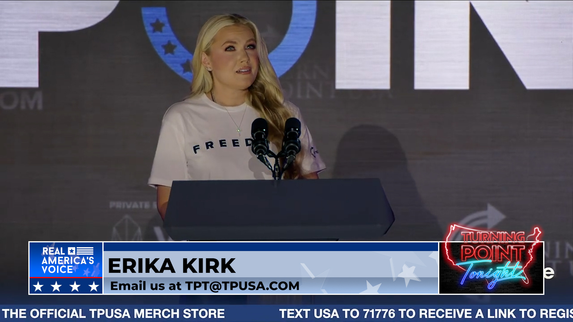 Erika Kirk and JD Vance Speak at Ole Miss