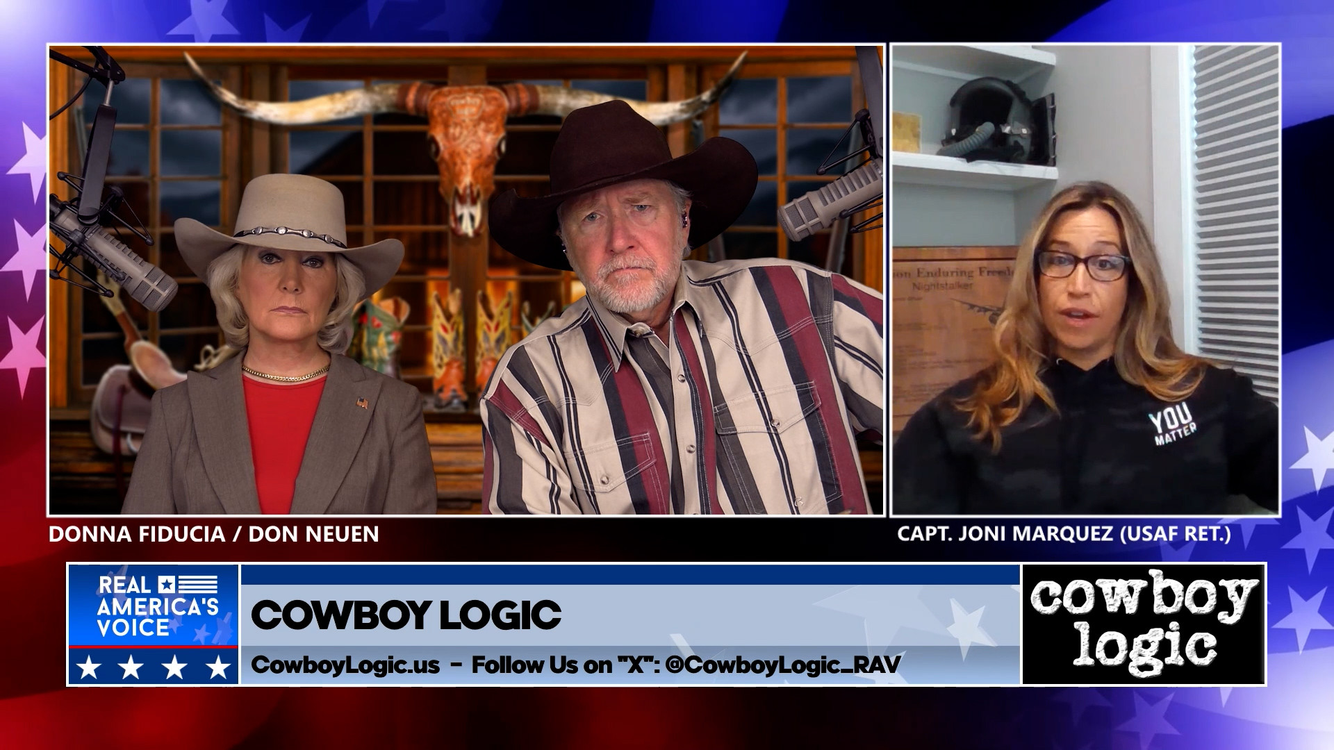 Cowboy Logic  |  Segment 7  |  Veteran Suicide; Capt. Joni Marquez, USAF Ret.  |  Part 1