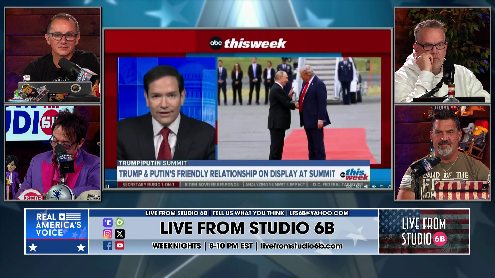 8-18-25 5 - Rubio on TV over the weekend, discussion