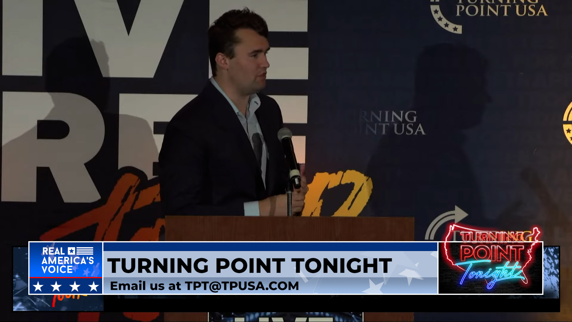 Charlie Kirk at the Live Free Tour, Florida State University
