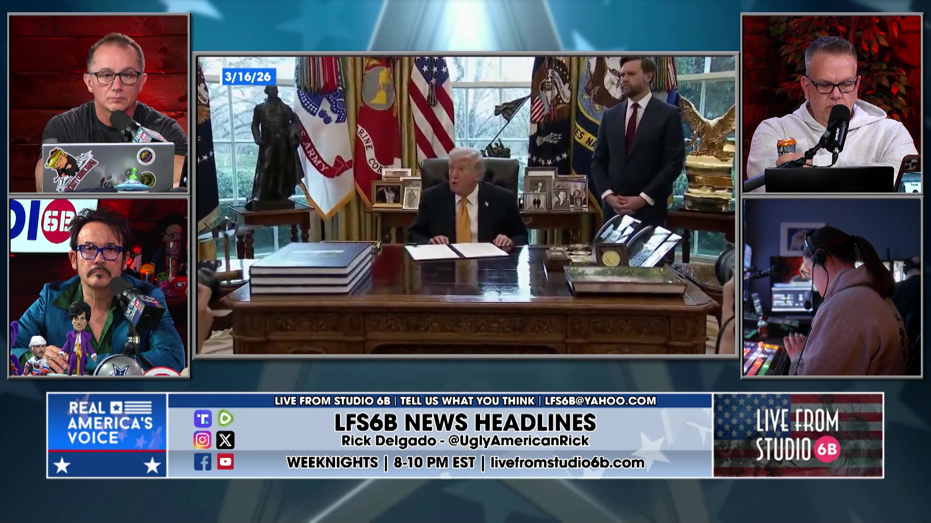 3-16-26 6 - Damon pays bills, Trump signs Fraud task force EO, Mamdani on NY taxes