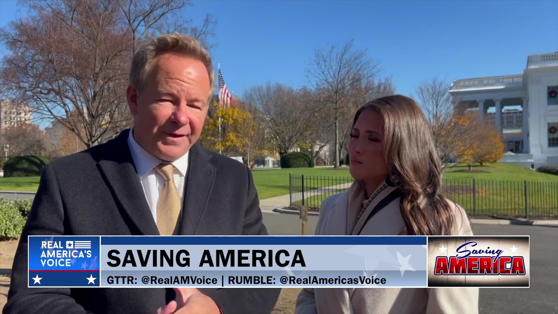 BRIAN GLENN AND BENNY HARMONY AT THE WHITE HOUSE