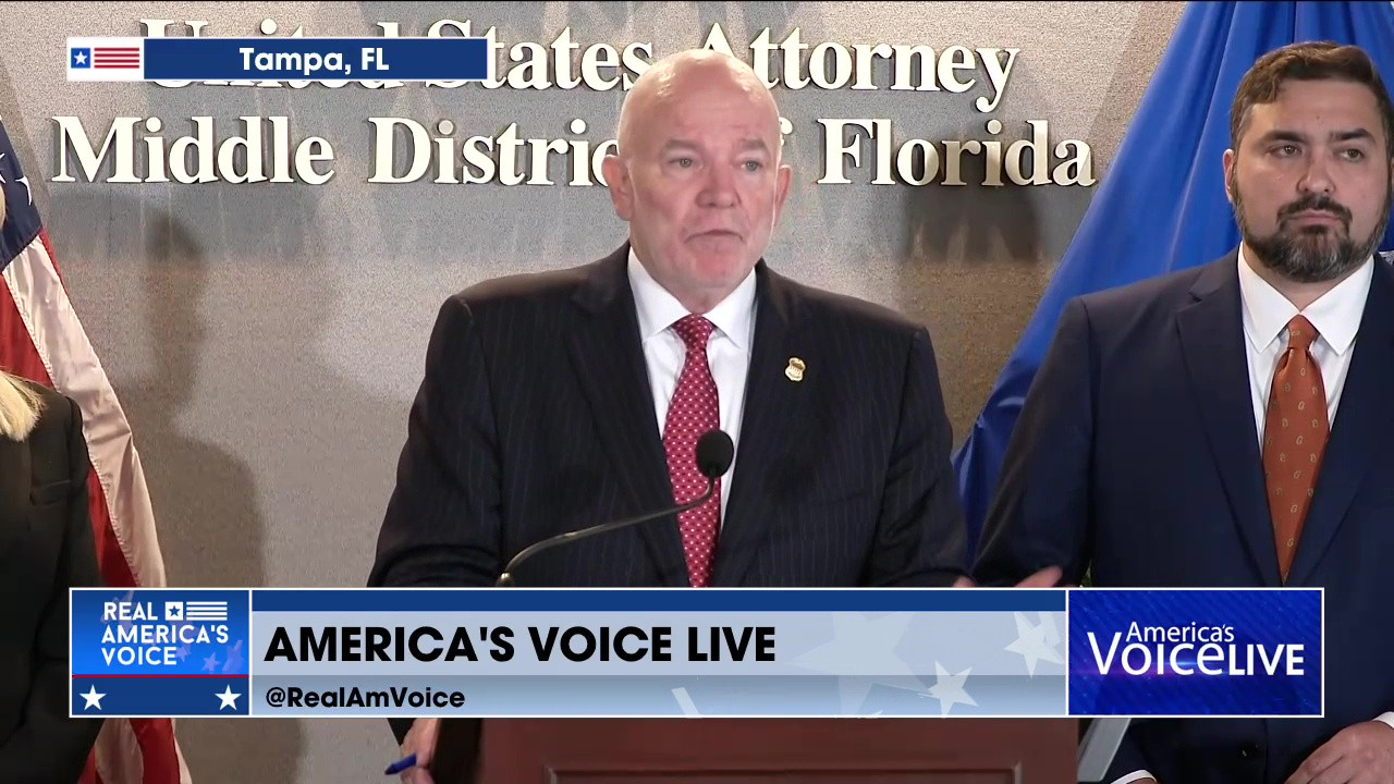 PAM BONDI ADDRESSES THE MEDIA ON HUMAN TRAFFICKING