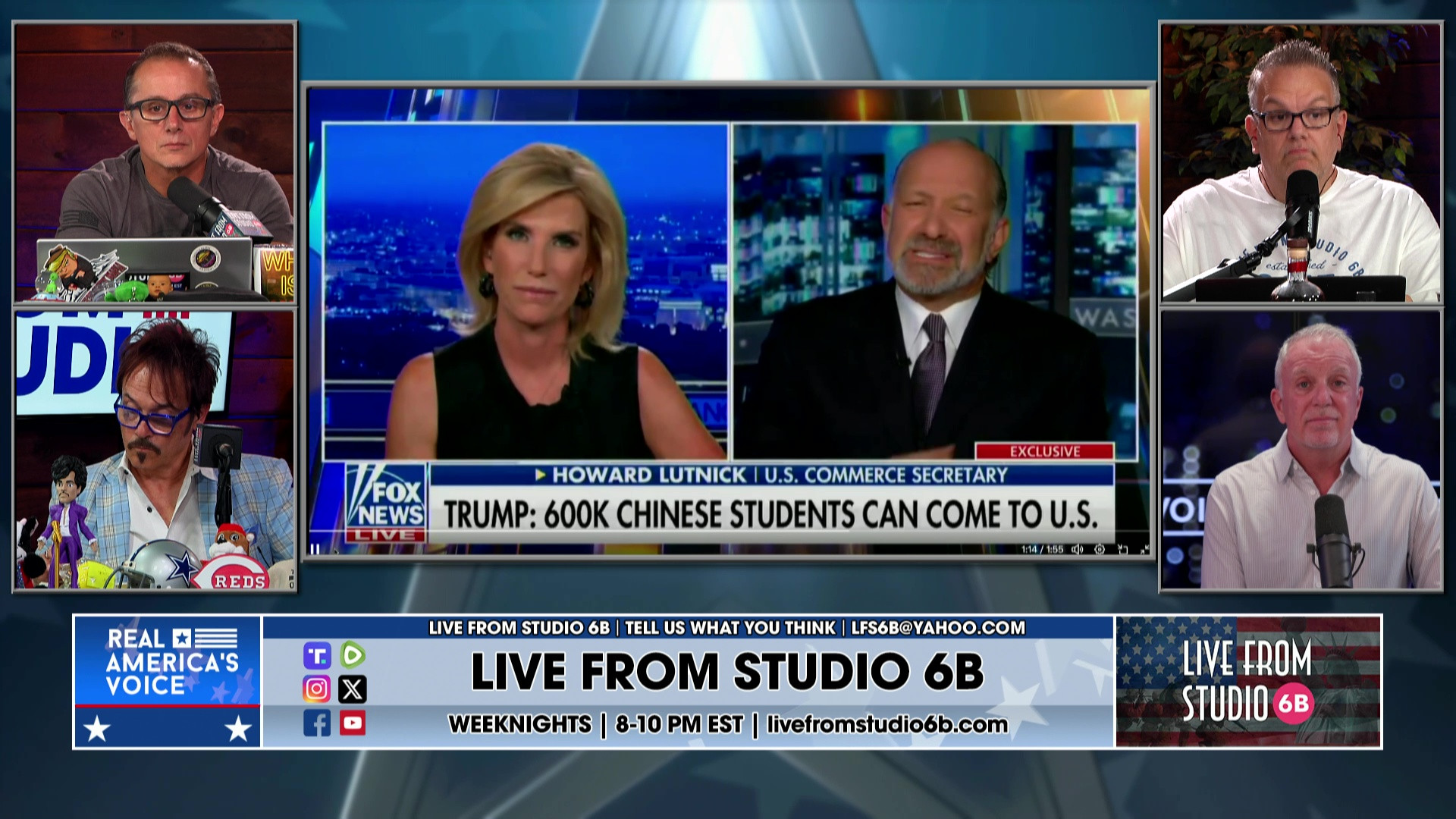 8-26-25 2 - Discussing Trump bringing in 600K Chinese students