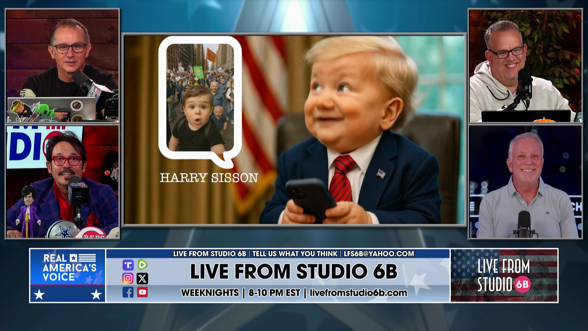 10-21-25 7 - Diaper Diplomacy, Batya shreds No Kings, Trump and Harry Sisson, R's and Obamacare