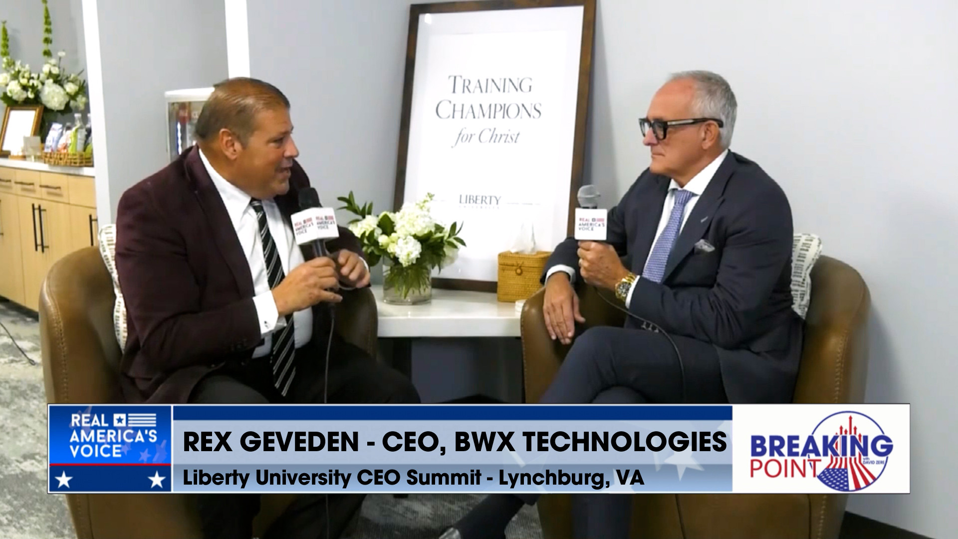 BP 10-10-26 D - David interviews BWX Technologies CEO Rex Geveden at Liberty University CEO Summit
